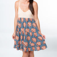 Bellamy Spaghetti Strap Tiered Panel Babydoll Dress