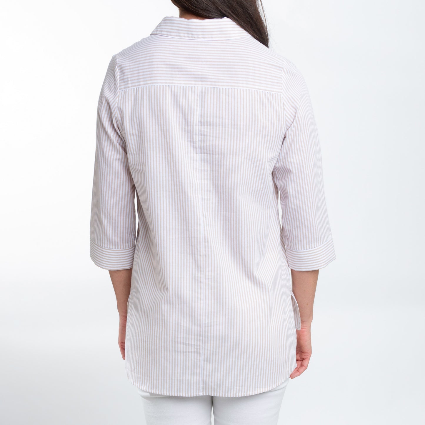 Lakelyn 3/4 Cuff Sleeve Collared Cotton Blouse