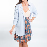 Aaliyah Gauze Long Sleeve Button Up Top