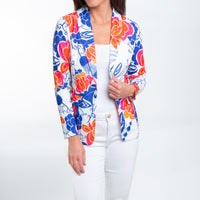 Gemma Stretch Long Sleeve Floral Blazer