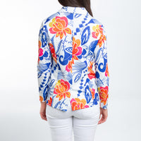 Gemma Stretch Long Sleeve Floral Blazer