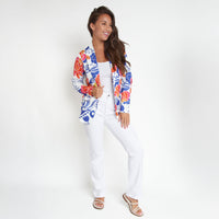 Gemma Stretch Long Sleeve Floral Blazer