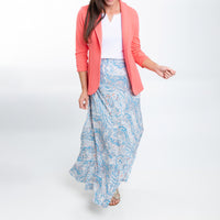Halle Patterned Maxi Skirt with Pockets