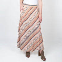 Halle Patterned Maxi Skirt with Pockets