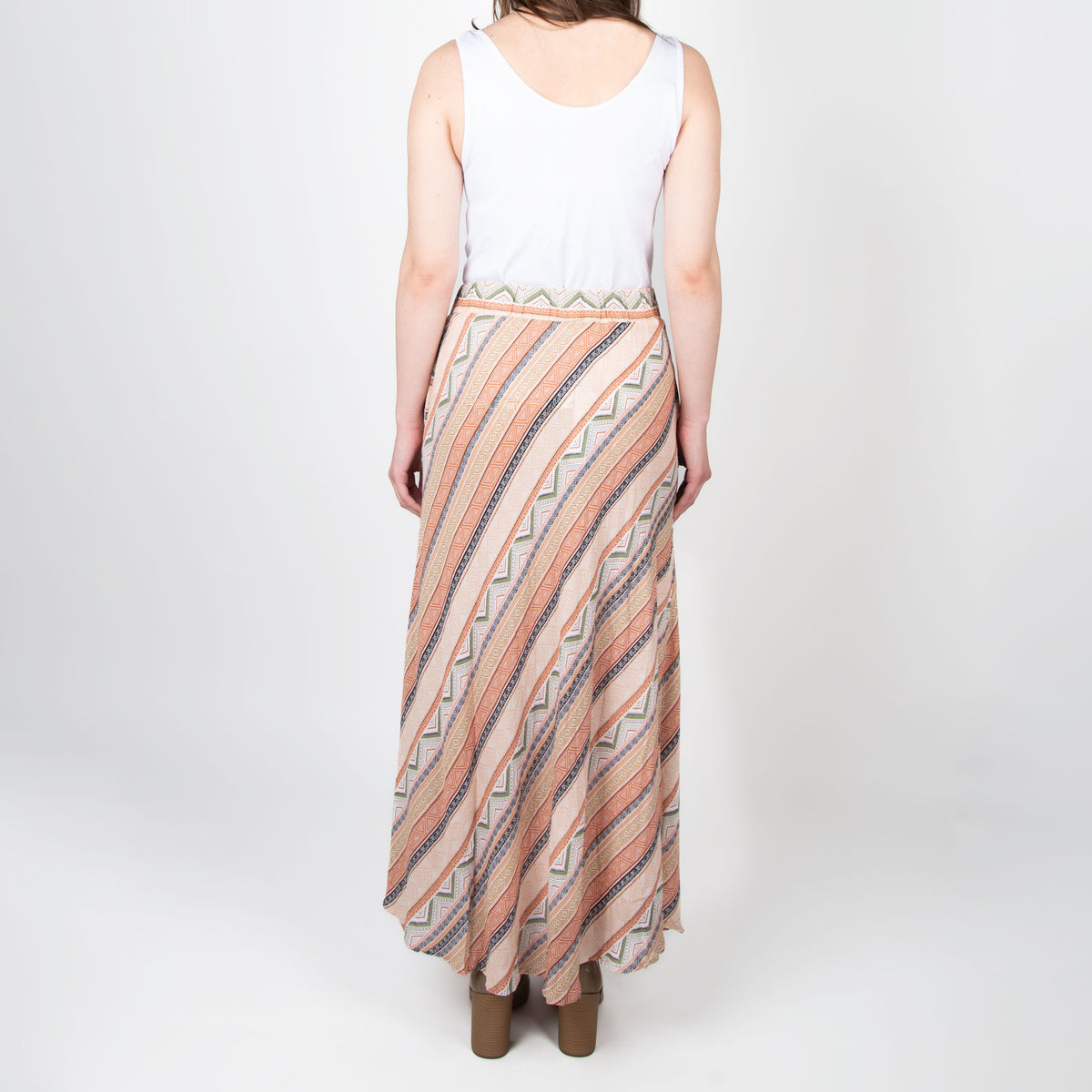 Halle Patterned Maxi Skirt with Pockets