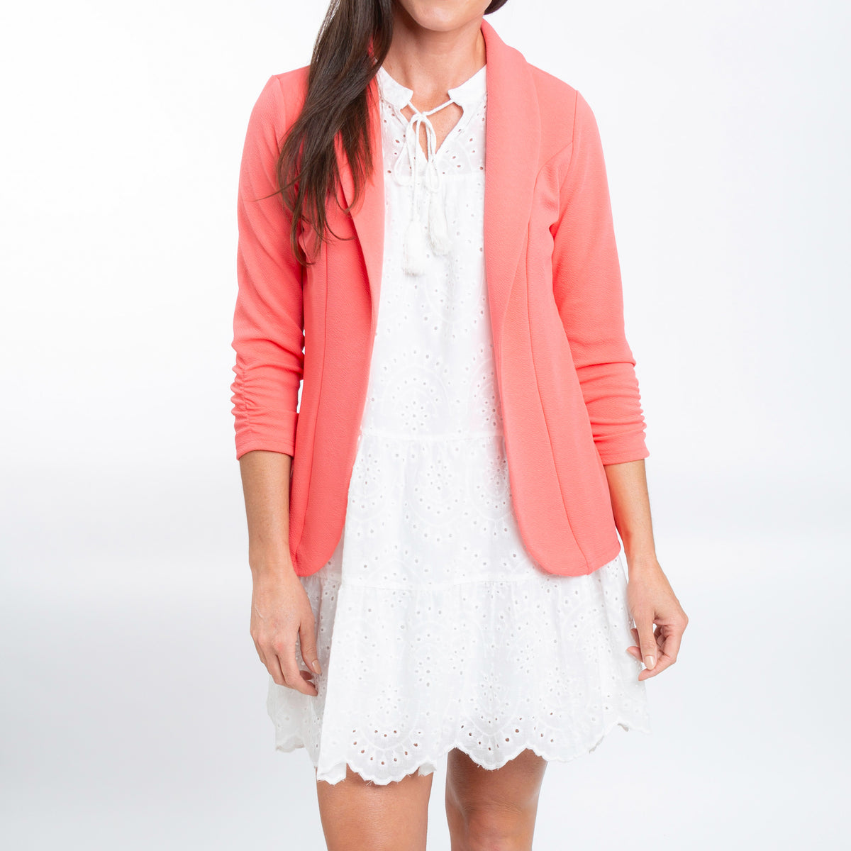 Calla Sleeveless Panel Eyelet Baby Doll  Dress