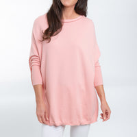 Halsey Relaxed Lightweight Dolman Poncho Sweater