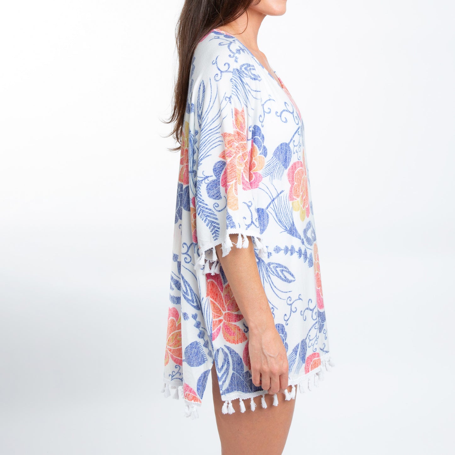 Elsie Bright Floral One Size Beach Swimsuit Cover Up