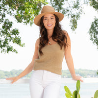 Capri Scoop Neck Sleeveless Tank Top