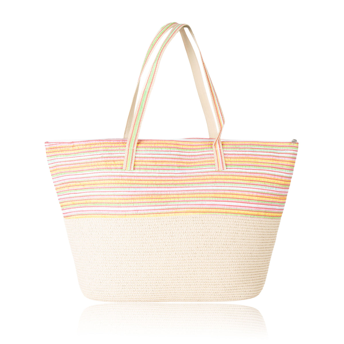Kaia Stripe Beach Tote Bag