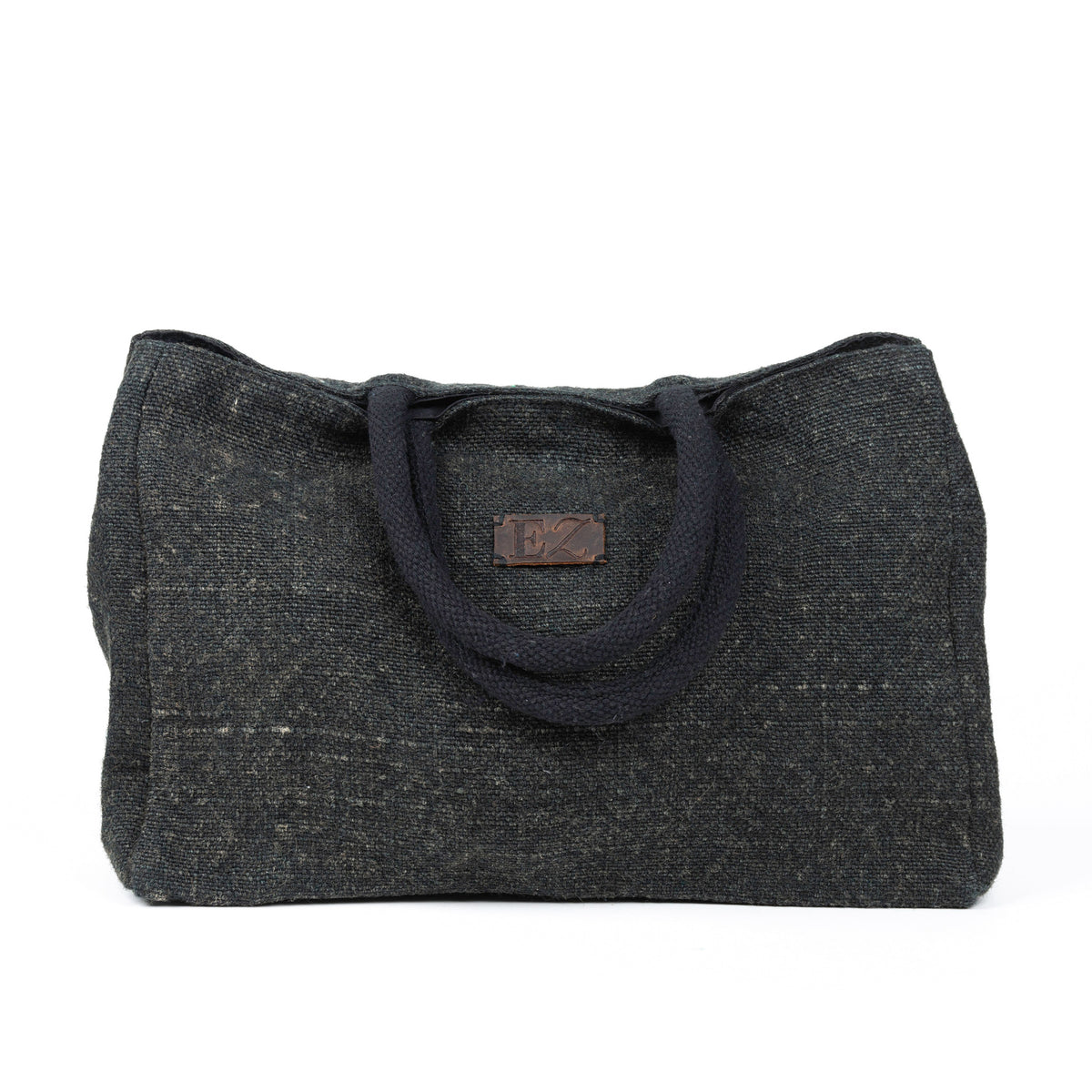 Inara Jute Handled Snap Closure Tote Bag Purse