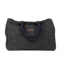 Inara Jute Handled Snap Closure Tote Bag Purse