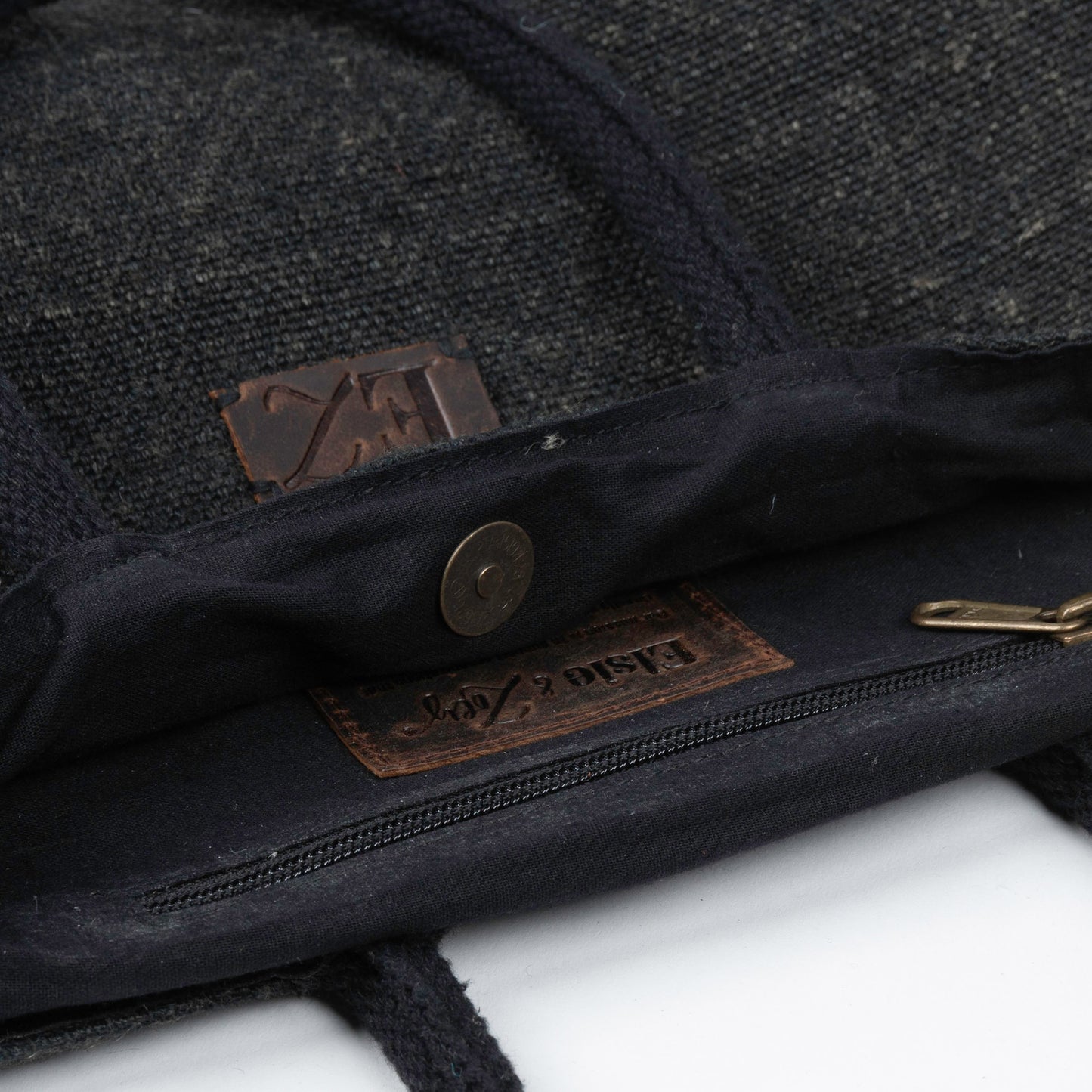 Inara Jute Handled Snap Closure Tote Bag Purse