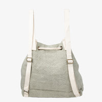Cailey Jute Adjustable Drawstring Closure Backpack Purse