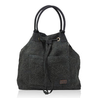 Cailey Jute Adjustable Drawstring Closure Backpack Purse