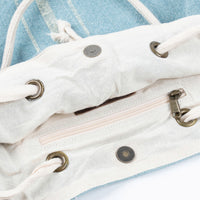 Cailey Jute Adjustable Drawstring Closure Backpack Purse