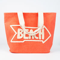 Aruba Water Resistant Hand Embroidered Beach Tote Bag