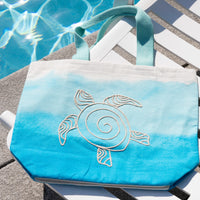 Maui Water Resistant Hand Embroidered Beach Tote Bag