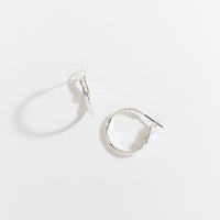Silver Pattern Hoop Earrings