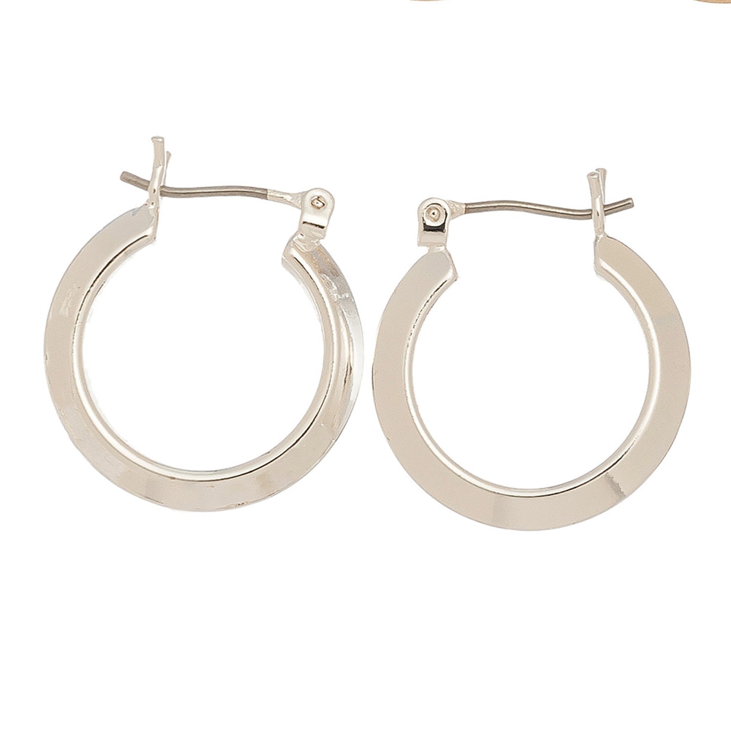 Edge Hoop Earrings