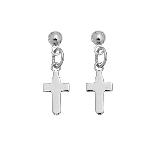Cross Drop Earrings