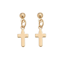 Cross Drop Earrings