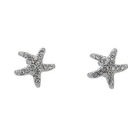 Silver Starfish Stud Earrings
