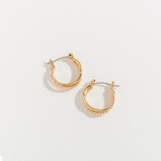 Double Hoop Click Earrings