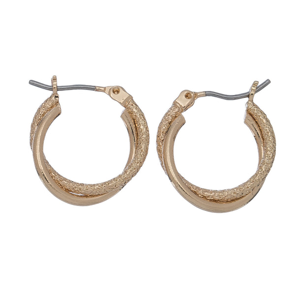 Double Hoop Click Earrings