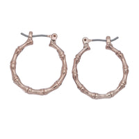 Shiny Round Click Hoop Earrings