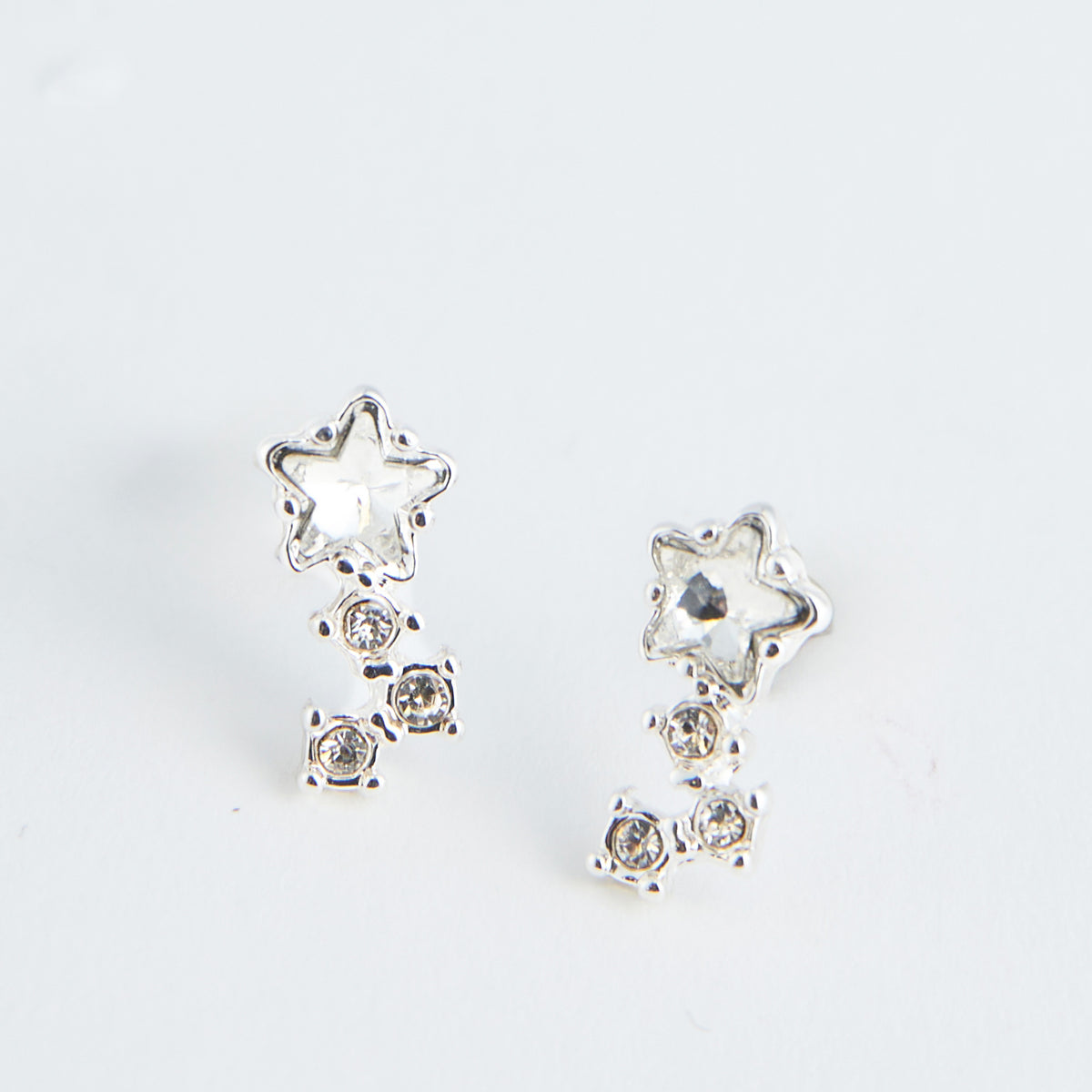 Ear Sense Crystal Star Drop Earrings