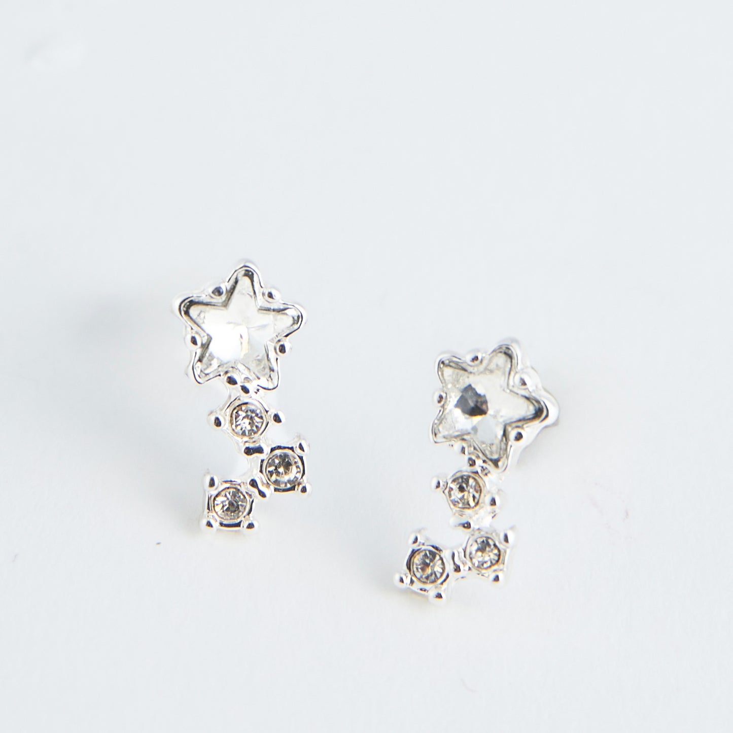 Ear Sense Crystal Star Drop Earrings