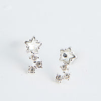 Ear Sense Crystal Star Drop Earrings