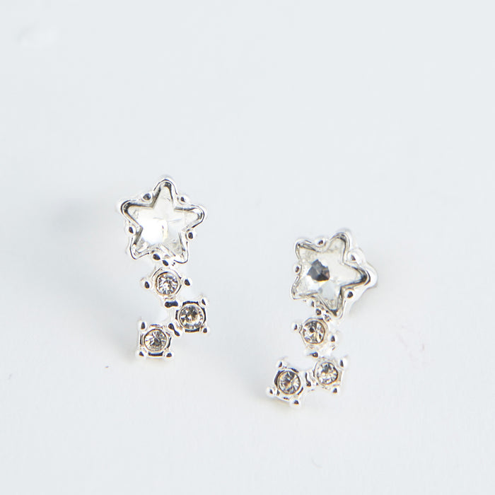 Ear Sense Crystal Star Drop Earrings