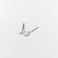 3mm Cubic Zirconia Stud Earrings