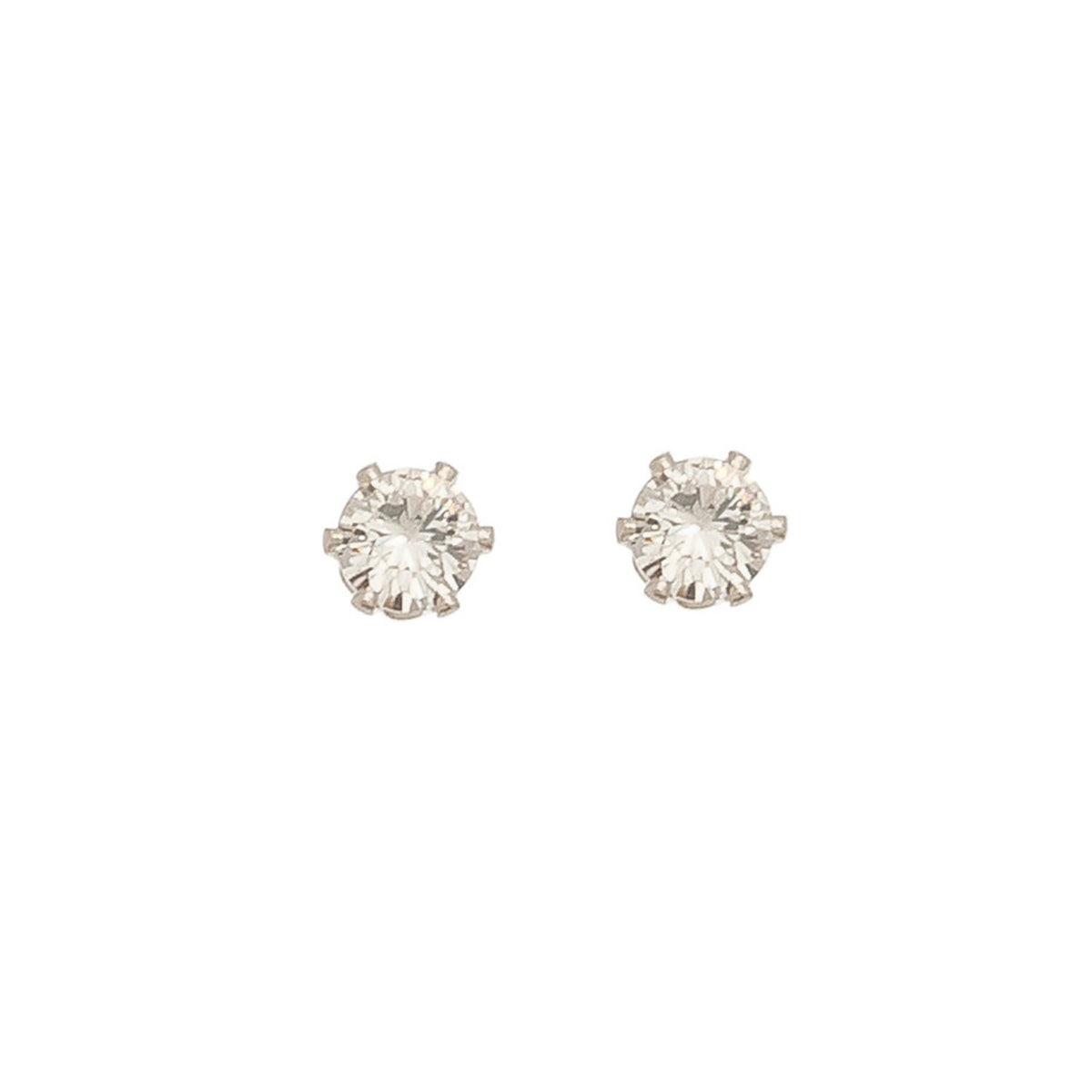 Cubic Zirconia Silver Stud Earring