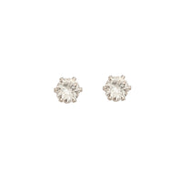 Cubic Zirconia Silver Stud Earring