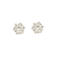 Cubic Zirconia Silver Stud Earring