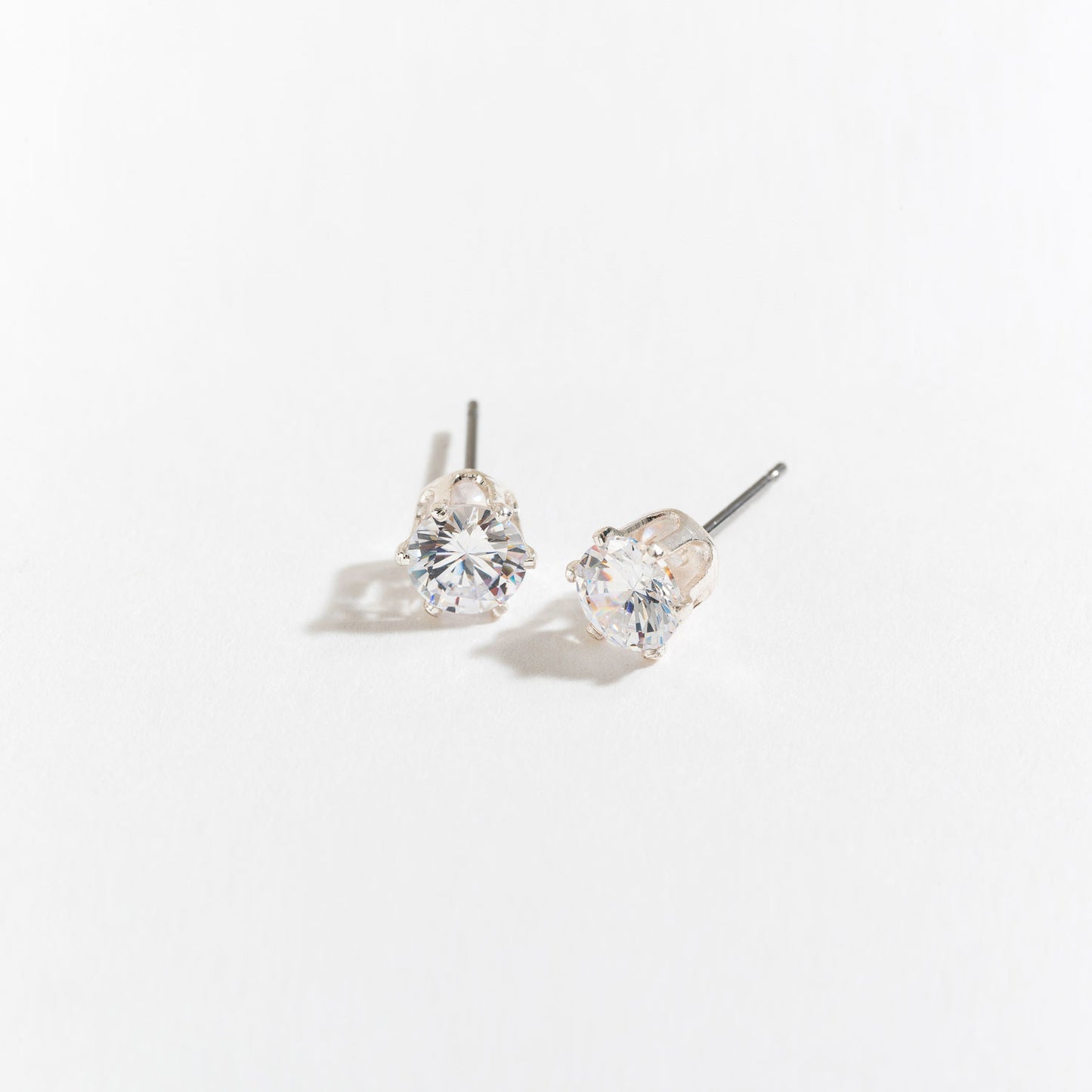 Cubic Zirconia Silver Stud Earring