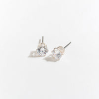 Cubic Zirconia Silver Stud Earring