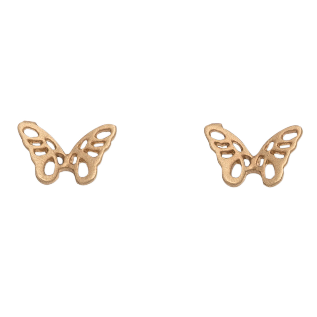 Stud Buds Gold Butterfly Stud Earrings