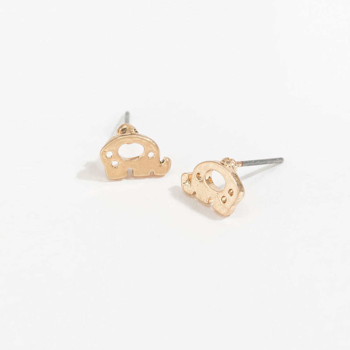 Stud Buds Elephant Gold Stud Earrings