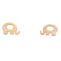 Stud Buds Elephant Gold Stud Earrings