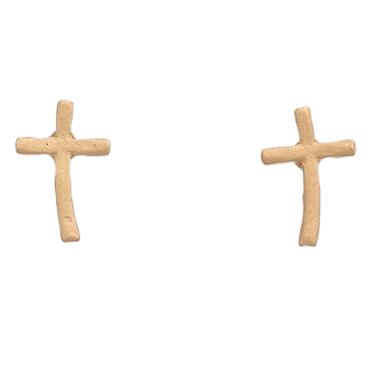 Stud Buds Gold Cross Stud Earrings