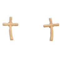 Stud Buds Gold Cross Stud Earrings