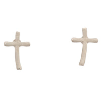Stud Buds Silver Cross Stud Earrings