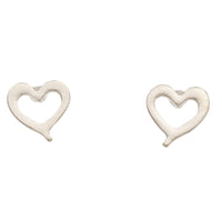 Stud Buds Silver Heart Stud Earrings