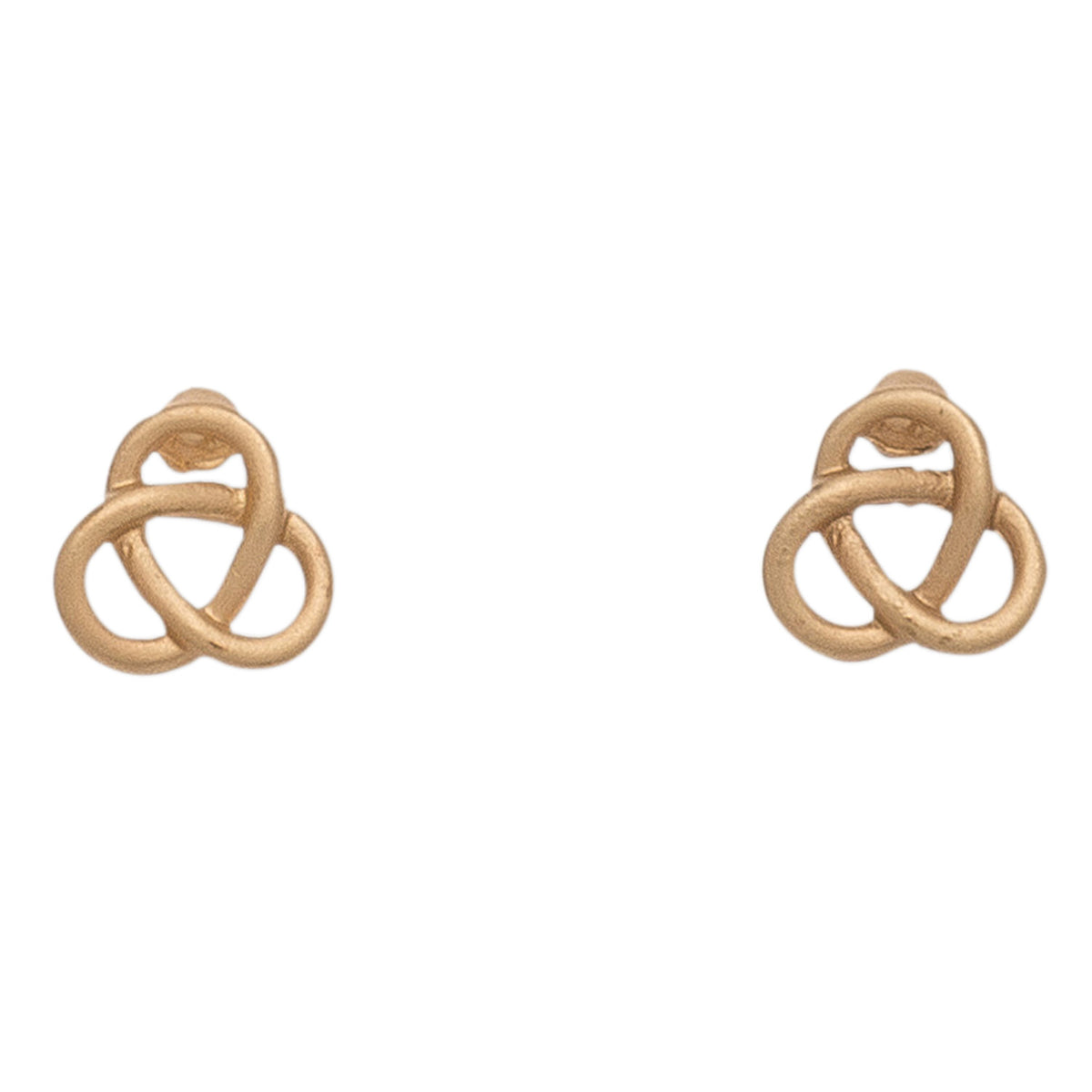 Stud Buds Gold Trinity Stud Earrings