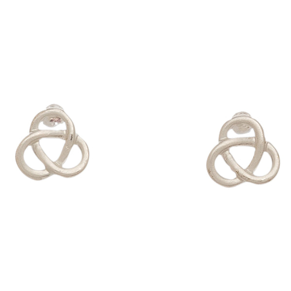 Stud Buds Silver Trinity Stud Earrings