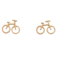 Stud Buds Gold Bicycle Stud Earrings